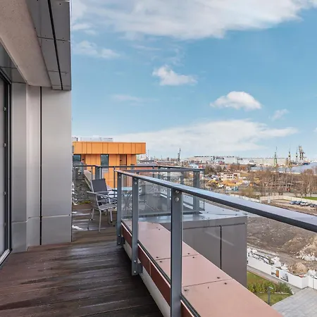 Apartment Blue Mandarin Riverside Gdansk